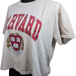Harvard University Crop Top T-Shirt – Size XL